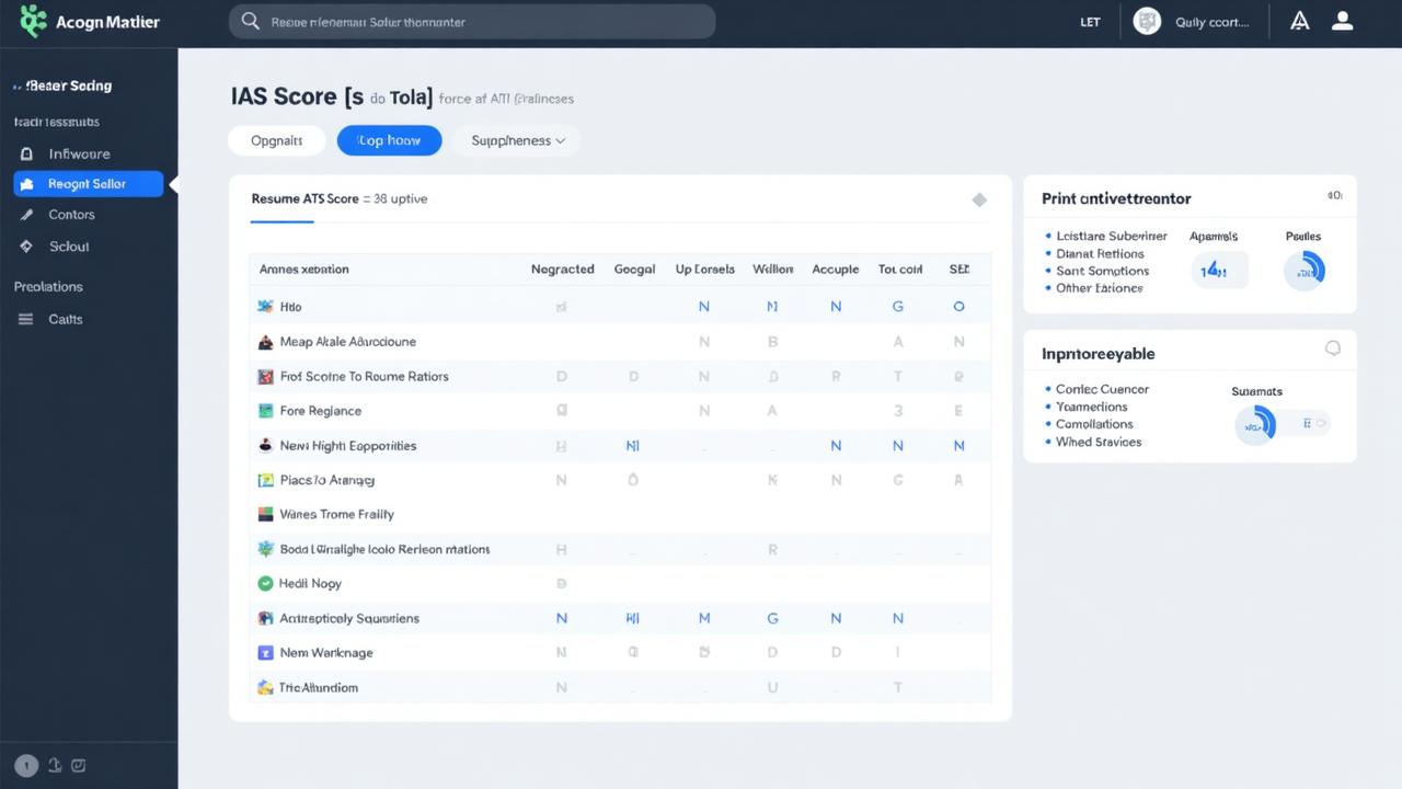 Resume Builder Interface