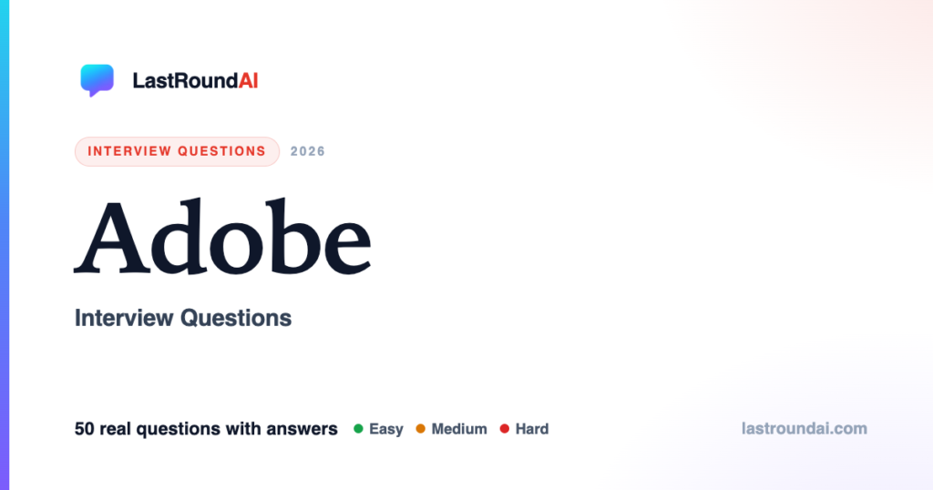 Adobe interview questions — LastRoundAI