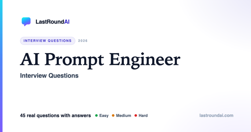 AI Prompt Engineer interview questions — LastRoundAI