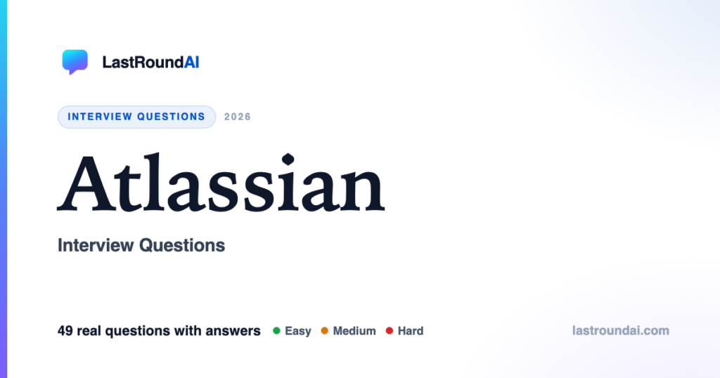 Atlassian Interview Questions (2026): Real, With Answers