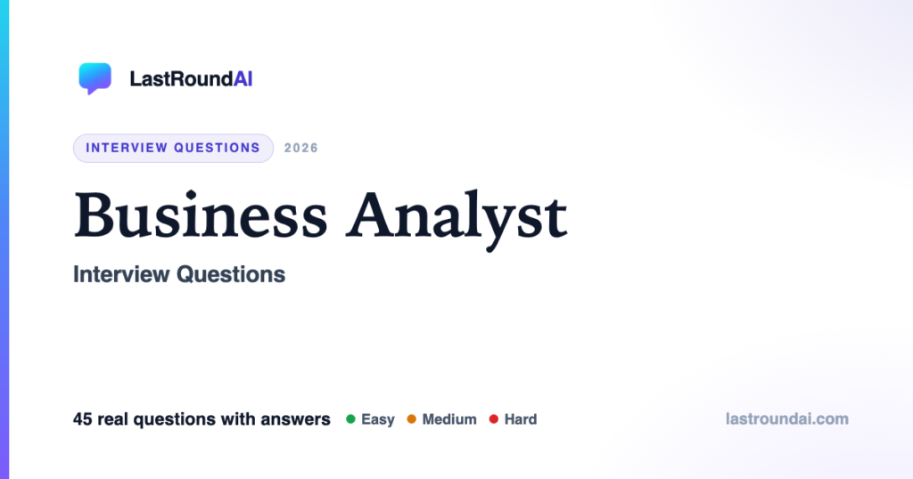 45 Business Analyst Interview Questions, Sorted by What They’re Actually Testing