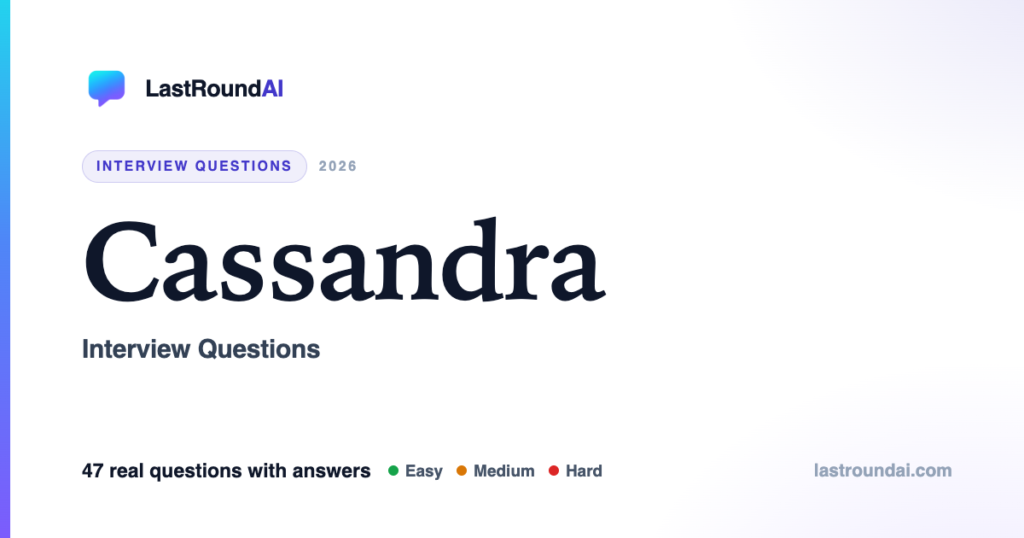 Cassandra interview questions — LastRoundAI