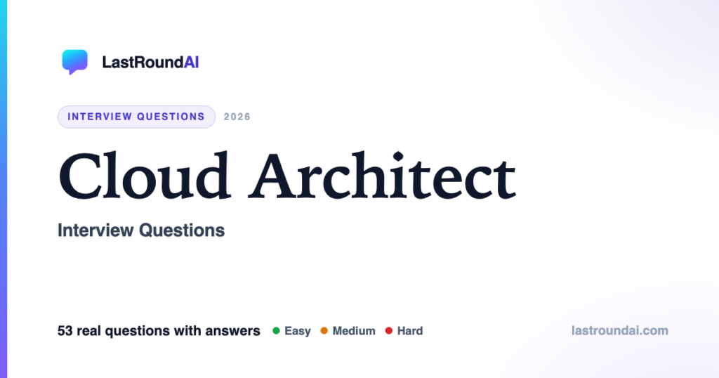 Cloud Architect Interview Questions: What the 2026 Loop Actually Tests