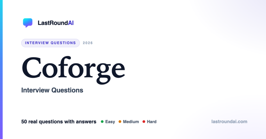 Coforge Interview Questions (2026): Real, With Answers