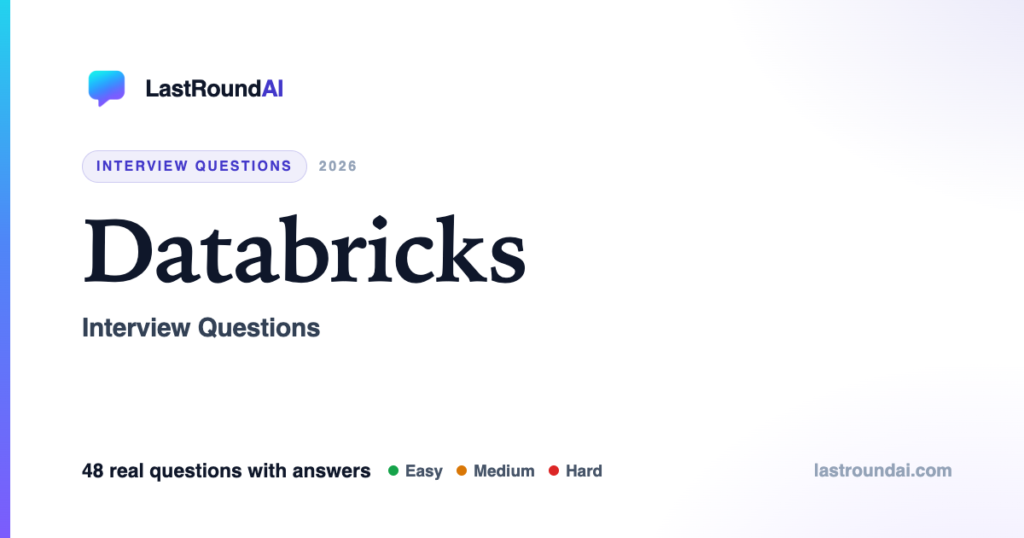 Databricks Interview Questions (2026): What They Actually Ask