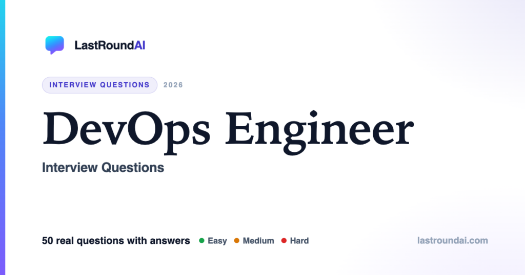 DevOps Engineer Interview Questions (2026): CI/CD, Kubernetes, IaC & Scenarios