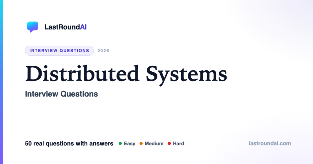 Distributed Systems Interview Questions (2026), With Answers