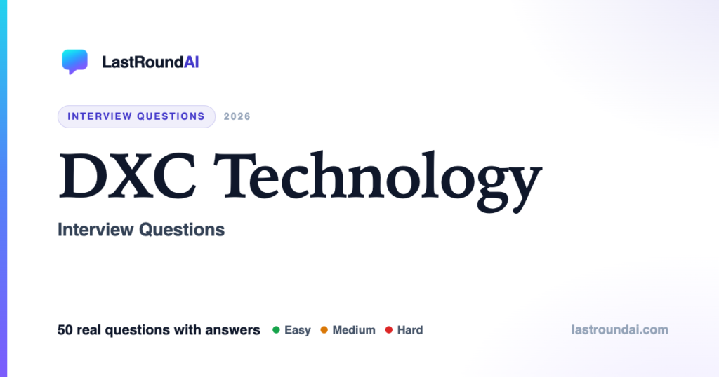 DXC Technology Interview Questions (2026): Real, With Answers