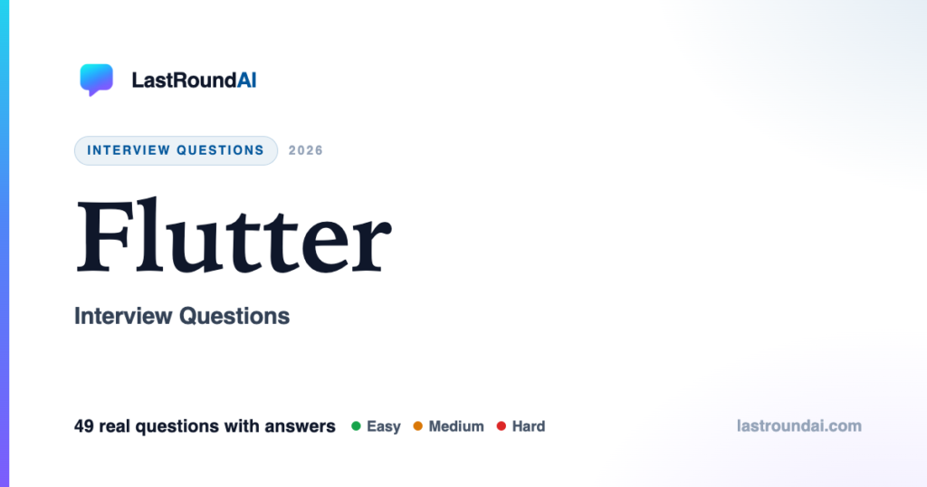 Flutter interview questions — LastRoundAI