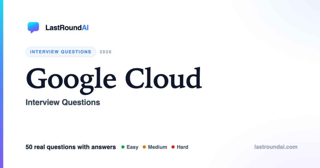 Google Cloud interview questions — LastRoundAI
