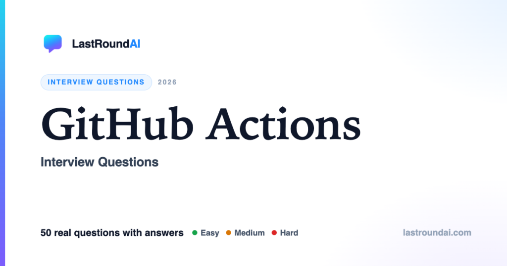 GitHub Actions Interview Questions (2026): With Answers