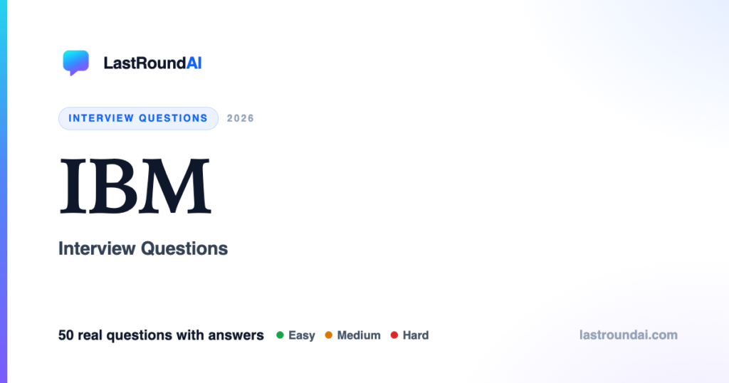 IBM interview questions — LastRoundAI