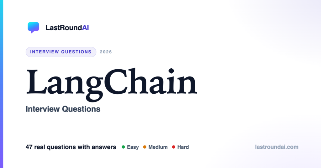 LangChain Interview Questions (2026): Most Asked, With Answers