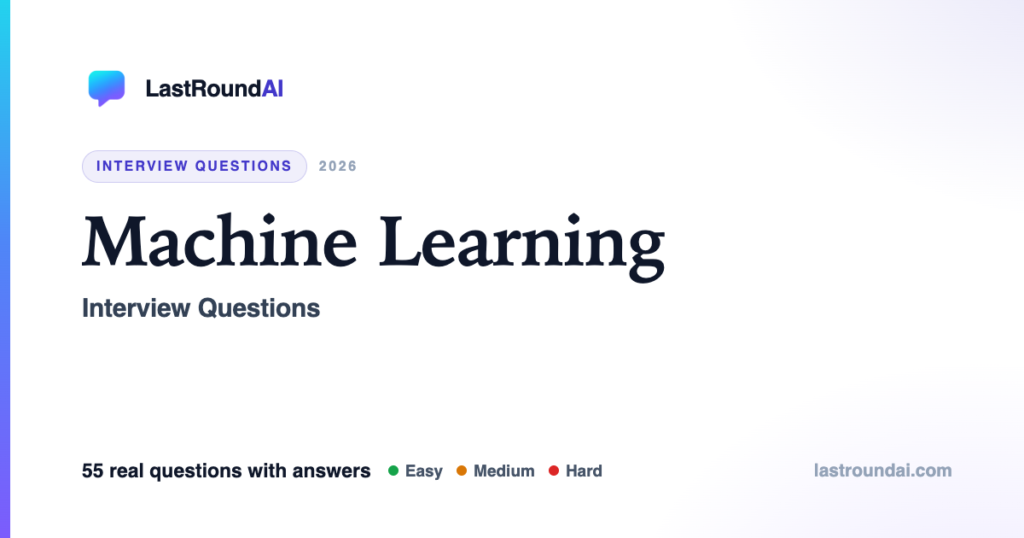 Machine Learning Interview Questions (2026): Must-Know Q&A