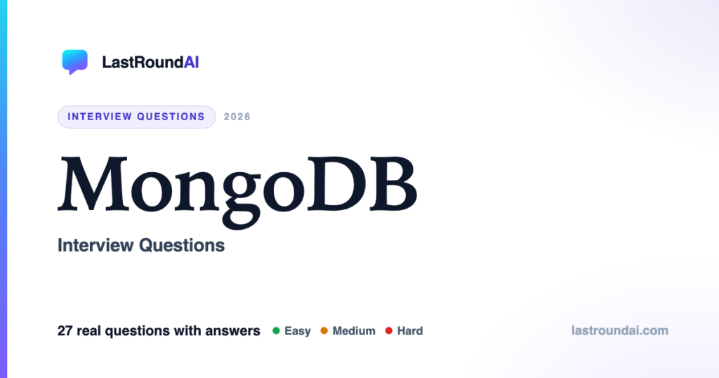 MongoDB interview questions — LastRoundAI