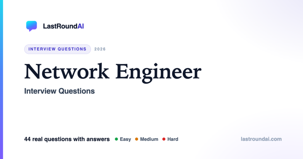 44 Network Engineer Interview Questions That Separate Recall From Reasoning