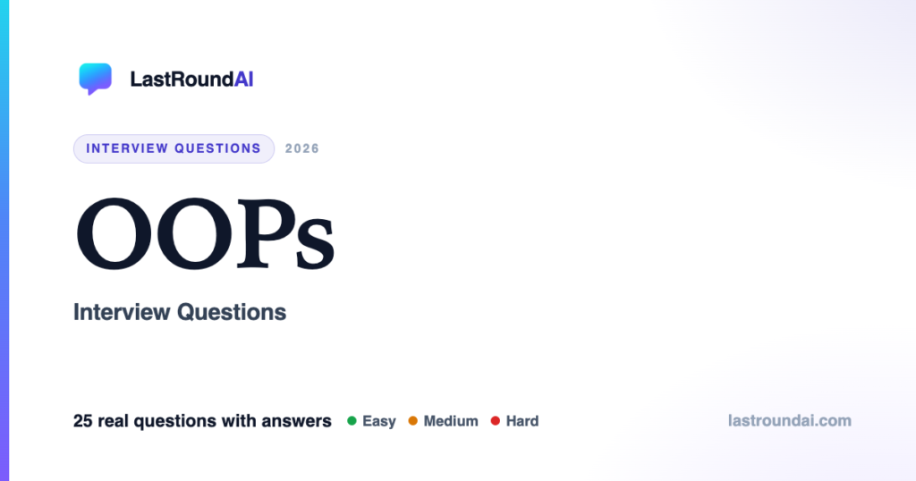 OOPs interview questions — LastRoundAI