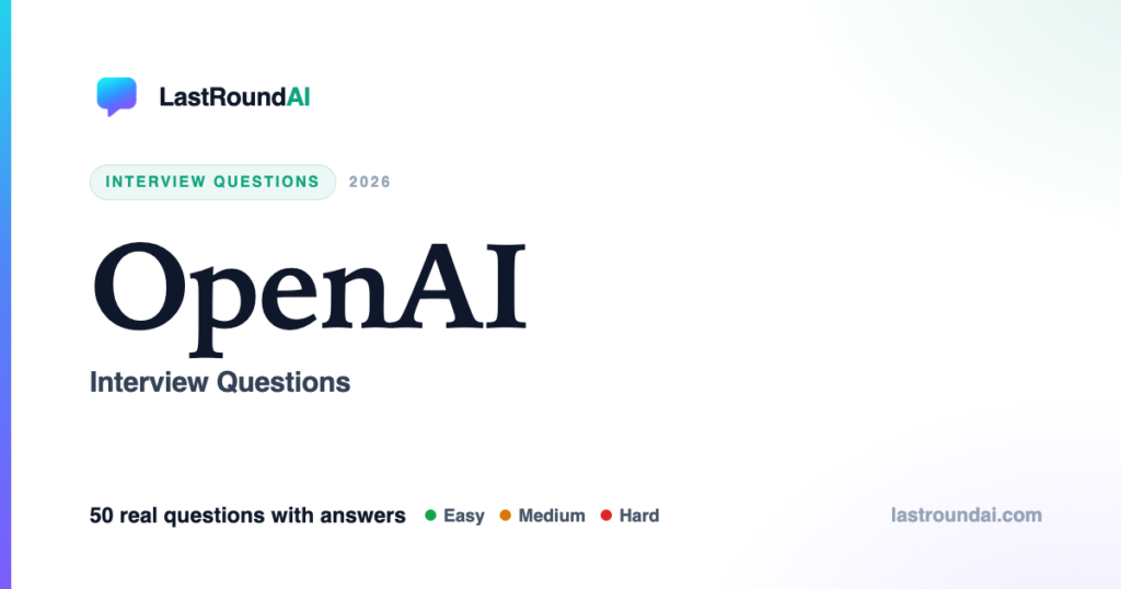 OpenAI Interview Questions (2026): What They Actually Ask