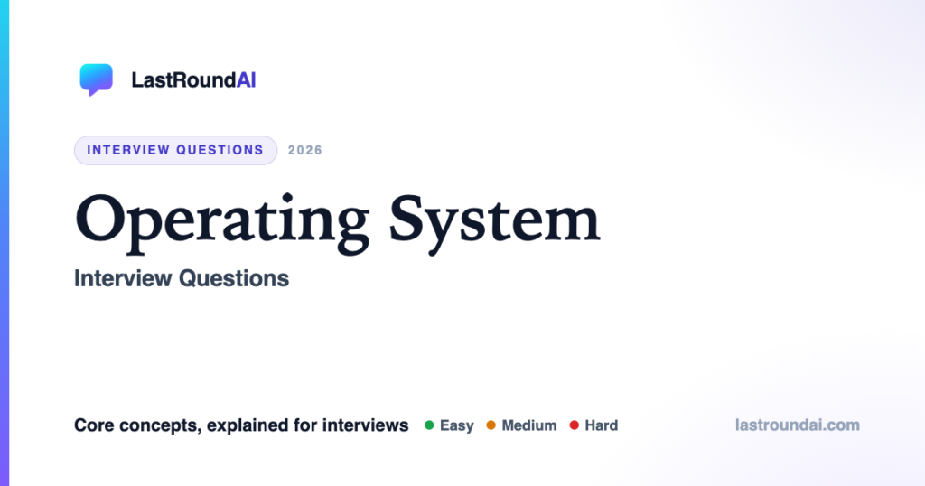 Operating System Interview Questions: What the Follow-Up Is Really Testing