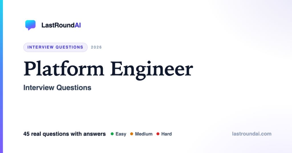 Platform Engineer Interview Questions (2026): The Questions a DevOps Loop Doesn’t Ask