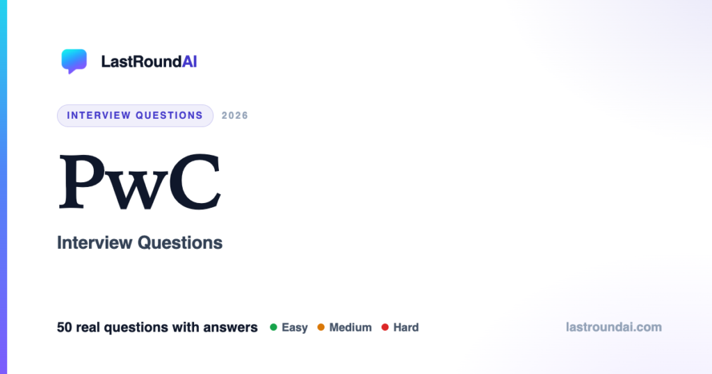 PwC Interview Questions (2026): Real, With Answers