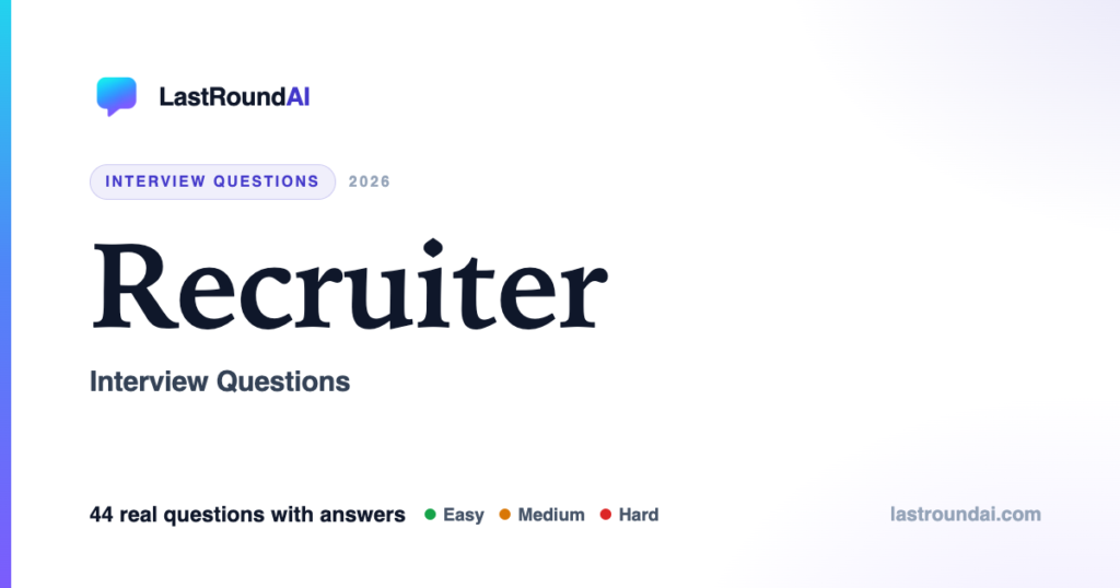 What Recruiter Interviews Actually Test in 2026