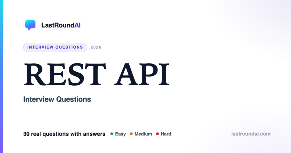 REST API Interview Questions (2026): Design, Status Codes & Scenarios