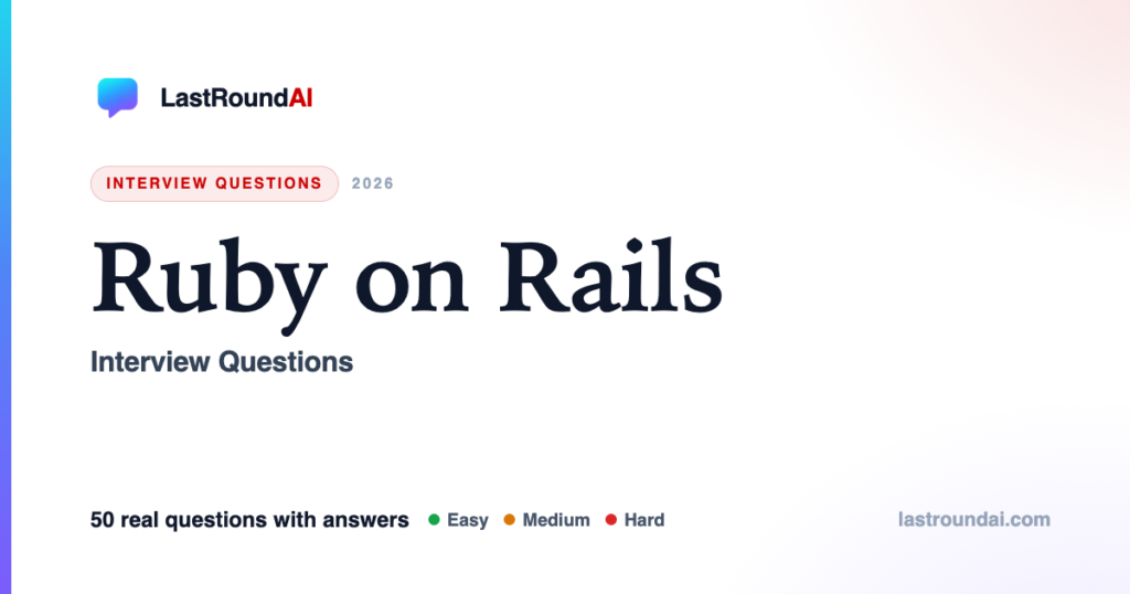 Ruby on Rails Interview Questions (2026): With Answers