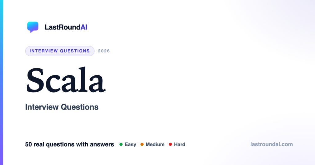 Scala Interview Questions (2026): Most Asked, With Answers