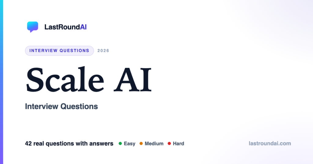Scale AI Interview Questions (2026): What They Actually Ask