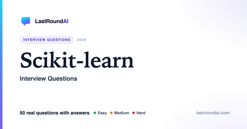 Scikit-learn Interview Questions (2026): Most Asked, With Answers