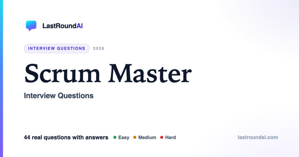 Scrum Master interview questions — LastRoundAI