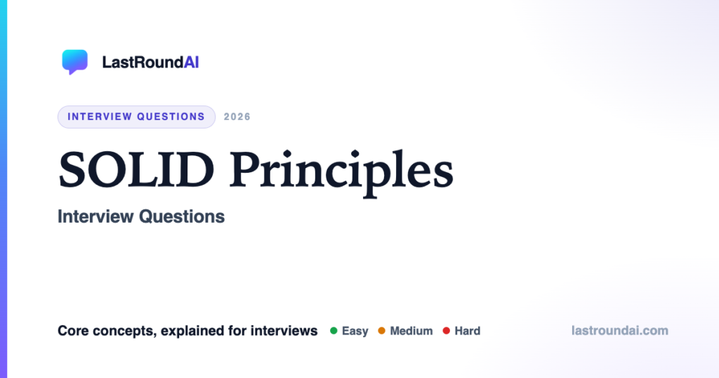 SOLID Principles Every SDE Should Actually Understand