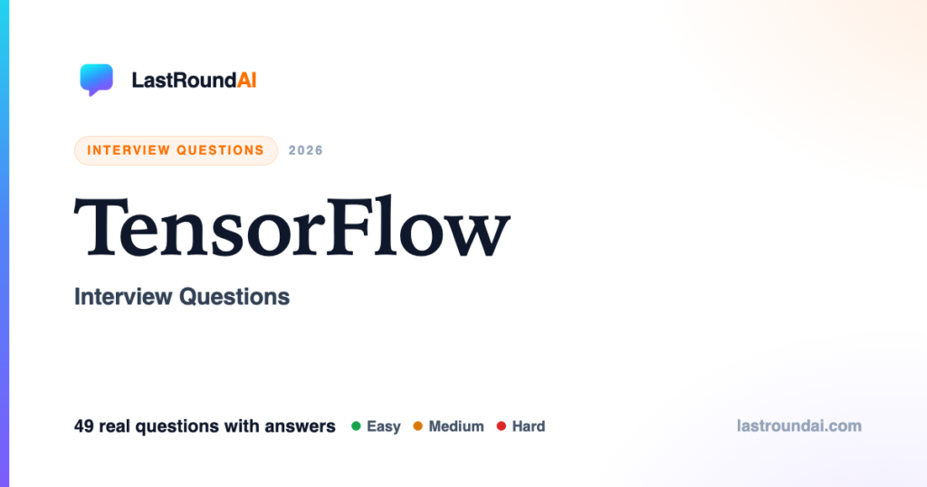 TensorFlow Interview Questions (2026): 49 With Answers