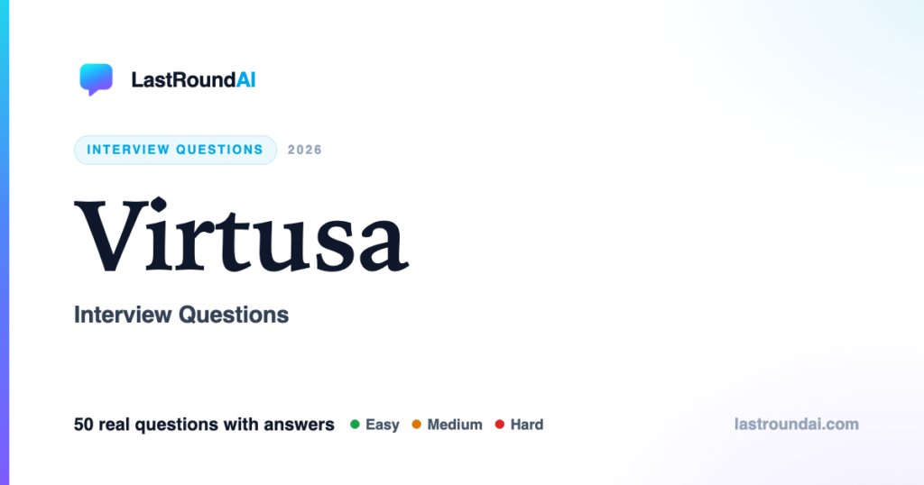 Virtusa Interview Questions (2026): Real, With Answers