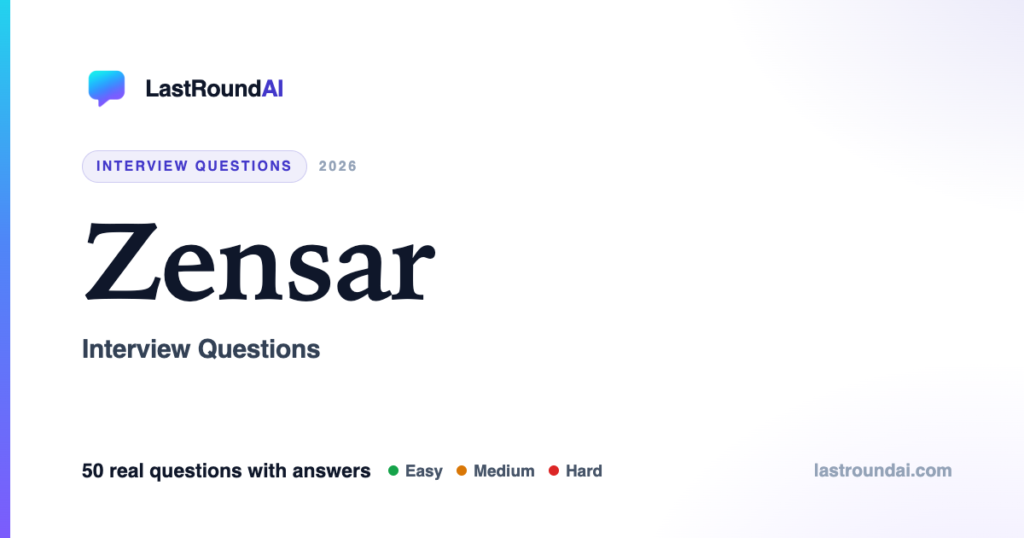 Zensar Interview Questions (2026): Real, With Answers