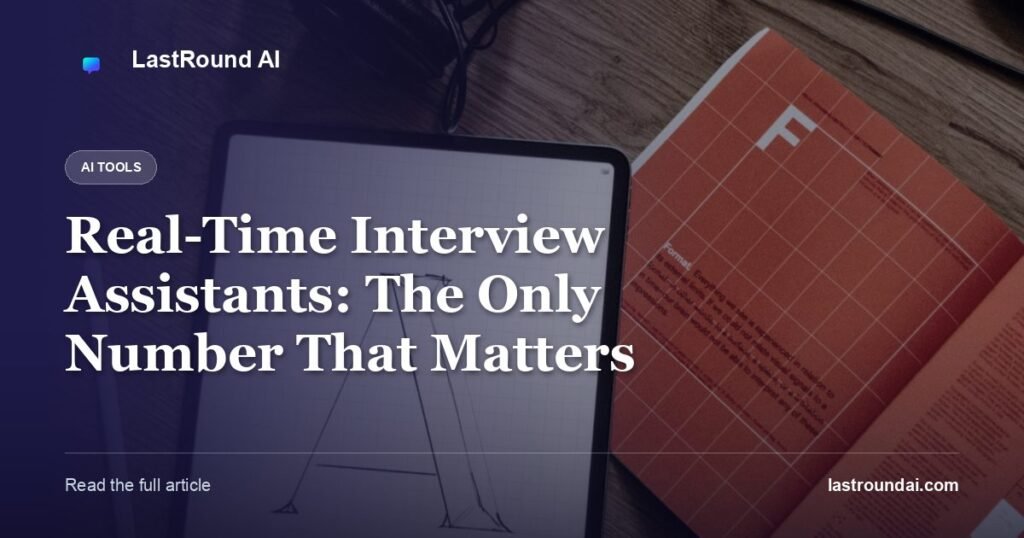 Real-Time Interview Assistants: The Only Number That Matters
